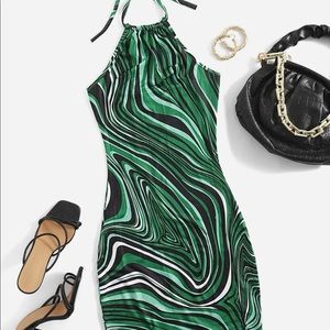 Retro green dress
